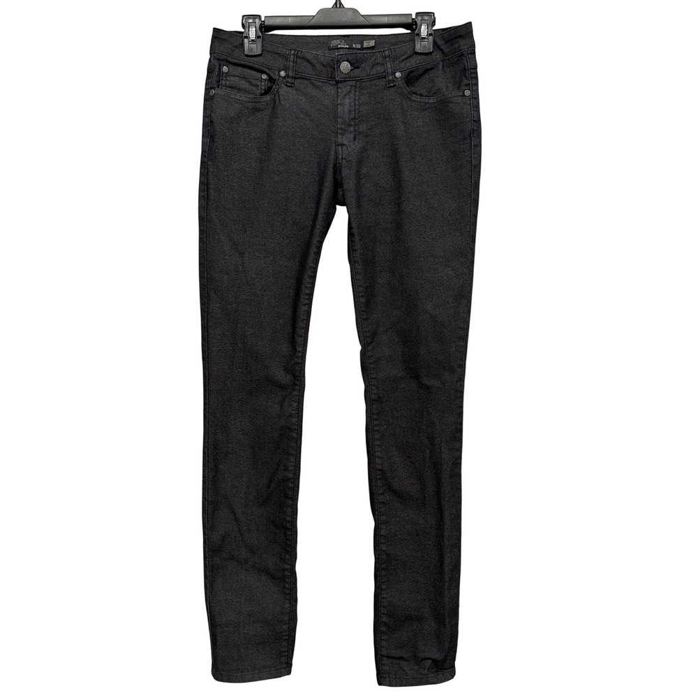 Prana Womens Organic Cotton‎ Skinny Jeans Charcoal Gray Size 8 Slim Stretch